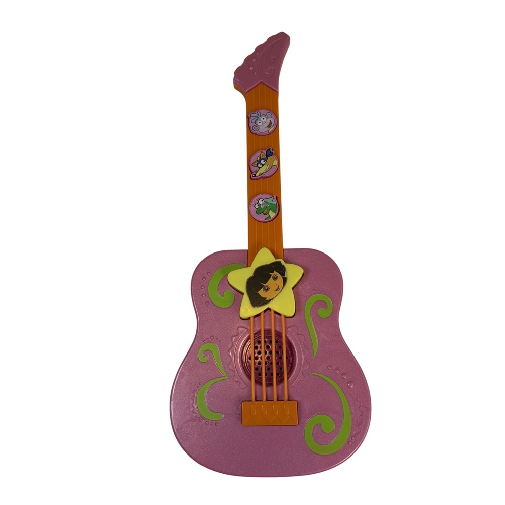 Vintage Dora the Explorer 2009 Toy Guitar‎ Tested